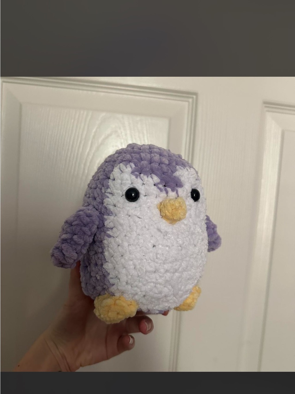 Plush Purple & White Penguin